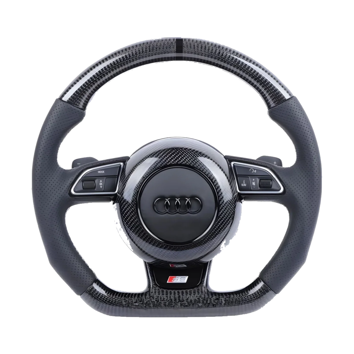 Audi A/S/RS Style (1st Gen) Customizable Steering Wheel (Fits 2013 - 2016 Models)