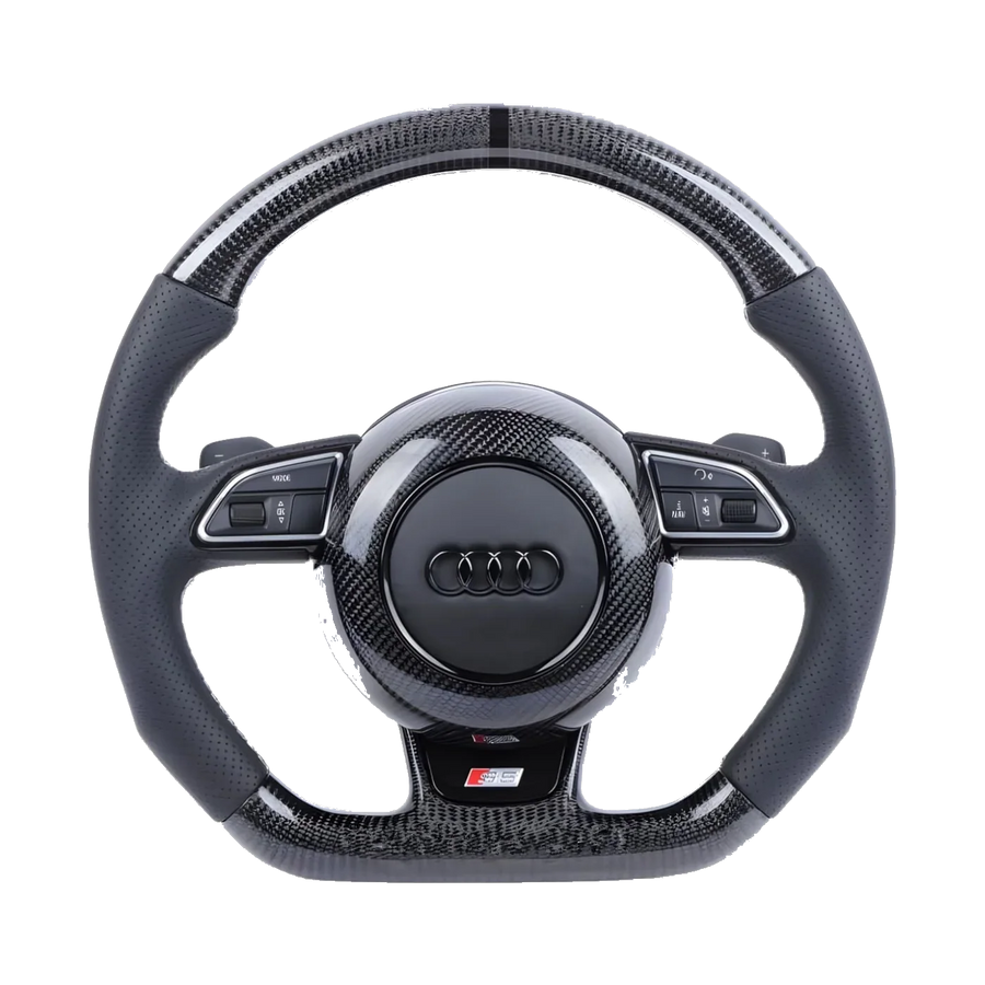 Audi A/S/RS Style (1st Gen) Customizable Steering Wheel (Fits 2013 - 2016 Models)