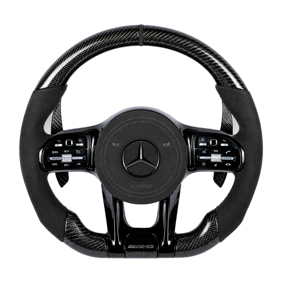 Mercedes-Benz 2020 AMG Performance Style Customizable Steering Wheel (Fits 2010+ All Models)